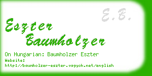 eszter baumholzer business card